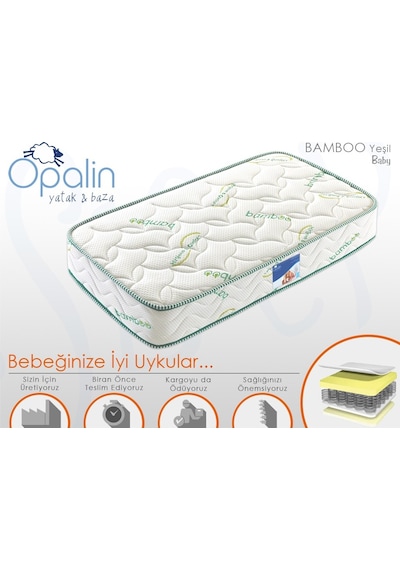 Uzunbebe 100X190 Opalin Bamboo Full Ortopedik 100*190 Full Ortopedik Yay