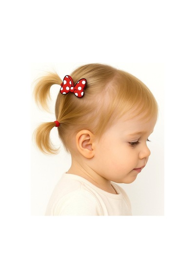 Minnie Lastikli Toka 5 Adet Kırmızı
