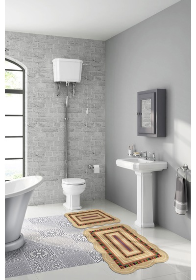 Alanur Begonya Lazer Kesim 2 Li Banyo Takimi St210163mv Vizon