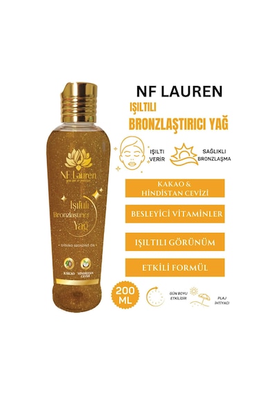 Işıltılı Bronzlaştırıcı Yağ 200 Ml