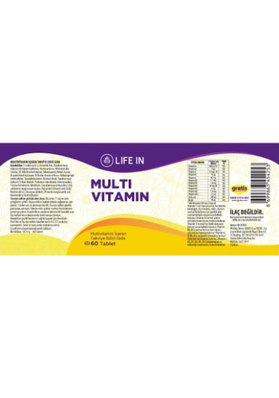 Life In Multivitamin Tablet