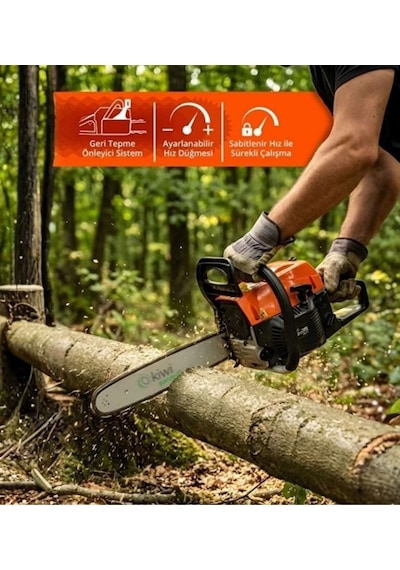 Kiwi Garden KGSW-7427 Benzin Motorlu Testere