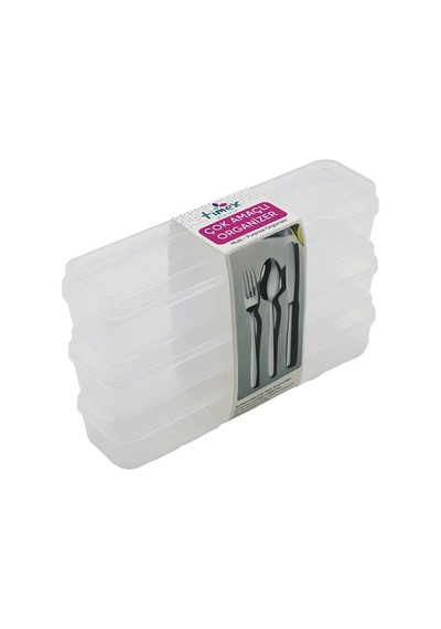 Timex Tim-195 Çok Amaçlı Organizer 24x7x4.5cm 3 Adet Kalemlik Kiş.bakım Kaşık-çatal Kapaklı Kutu - 36'li Paket Diğer