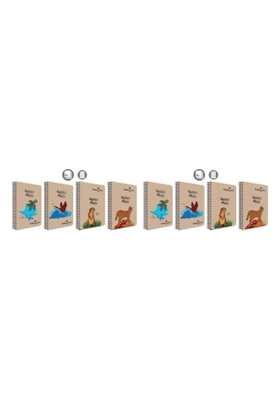 Spiralli Defter, A4, 80 Yaprak, 70g Kağıt, Çizgili, Anadolu Mirası Desenli, 500 Mikron Pp Kapak, Dayanıklı Ve Çevre Dostu Tasarım 2li Paket 103 Ivory