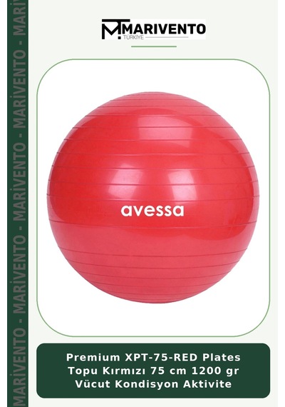 Premium Xpt-75-red Plates Topu Kırmızı 75 Cm 1200 Gr Vücut Kondisyon Aktivite