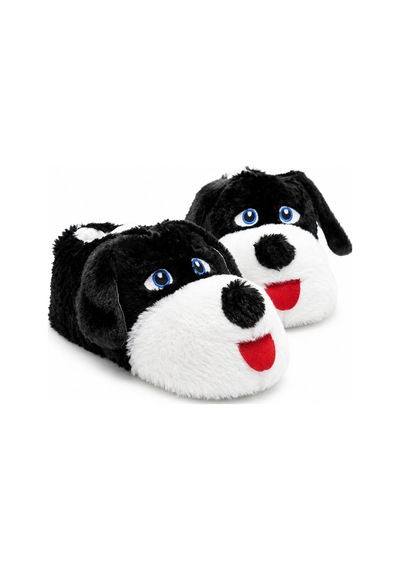 Modafocus Sevimli Köpek Figürlü Sessiz Kaydırmaz Taban Peluş Unisex Ev Pandufu Sevgili Kombin Terliği Siyah Siyah Modafocus Sevimli Köpek Figürlü Sessiz Kaydırmaz Taban Peluş Unisex Ev Pandufu Sevgili Kombin Terliği Siyah Siyah
