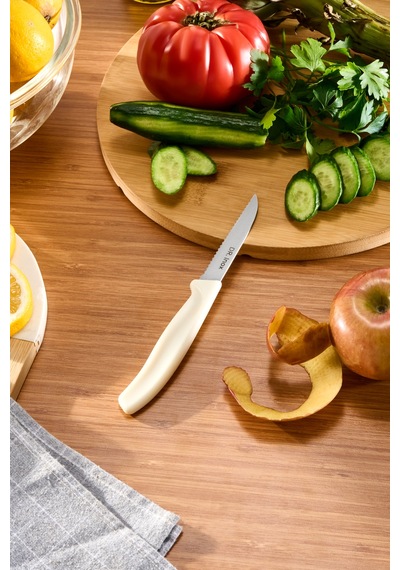 Dr. Inox Trıtıklı Soyma Bıçağı 19 Cm Krem Krem