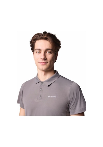 Columbia Zero Rules Light Erkek Kısa Kollu Polo T-shirt-6548 Koyu Gri