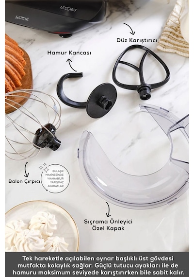 Karaca Maestrochef Stella 1500 W Stand Mikser