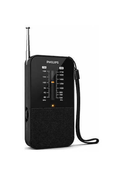 Philips TAR1509/00 Taşınabilir FM/AM Cep Radyosu Analog Tuner Kulaklık Girişli Siyah