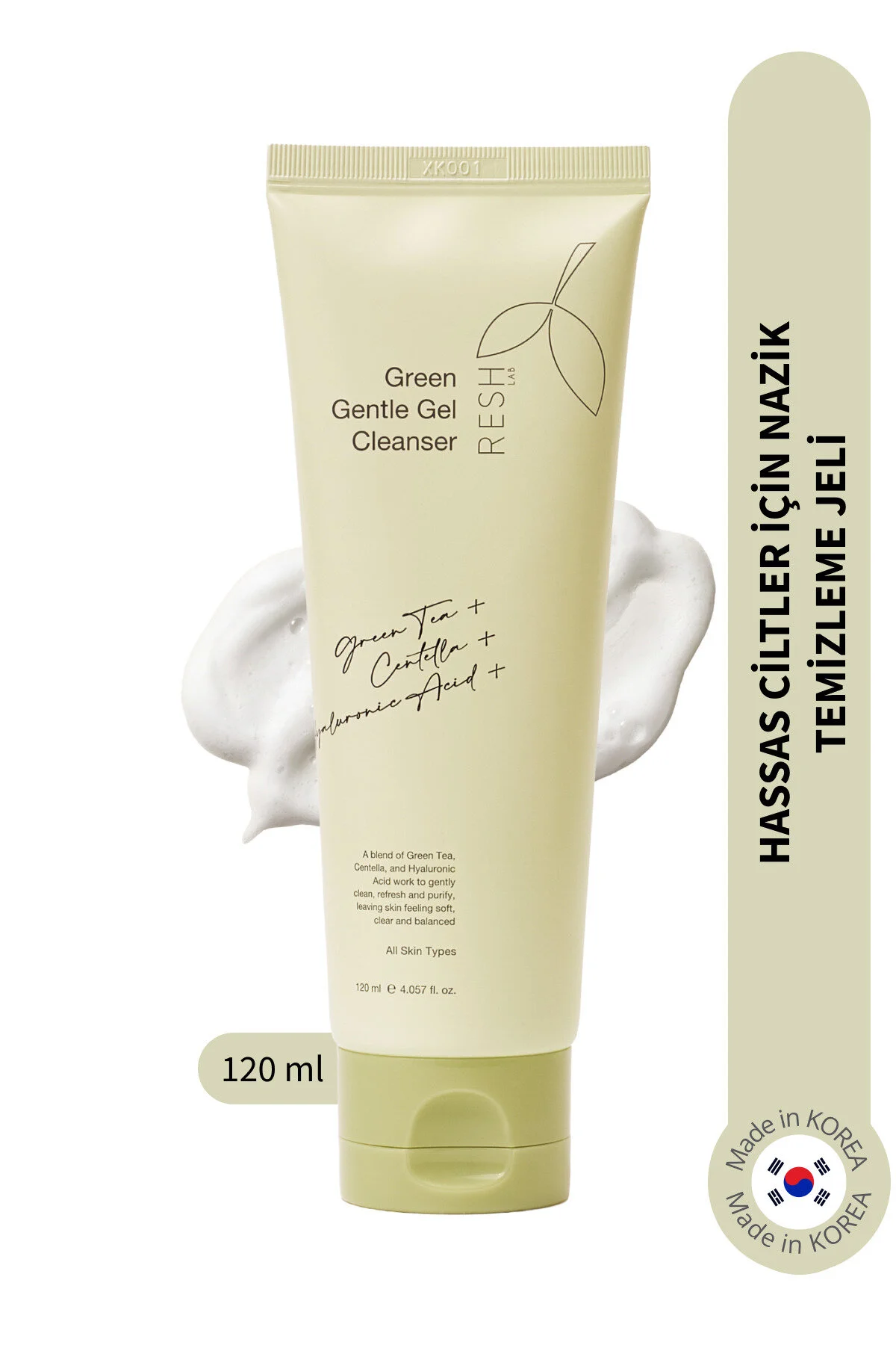 Resh Lab Green Gentle Gel Cleanser - Hassas Ciltler İçin Nazik Yüz Temizleme Jeli