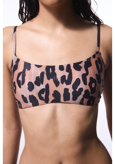 Penti Clove Minimal Kesim Leopar Desenli Bikini Üstü