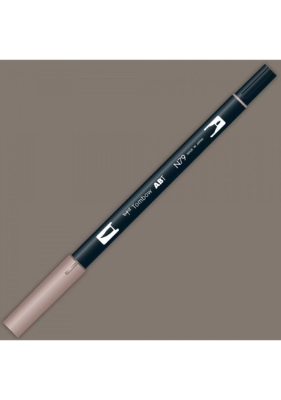 Ab-t Dual Brush Pen Grafik Kalemi - Warm Gray
