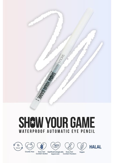 Show Your Game Waterproof Gel Eye Pencil - Suya Dayanıklı Jel Göz Kalemi, 405, 0.28 G Çok Renkli
