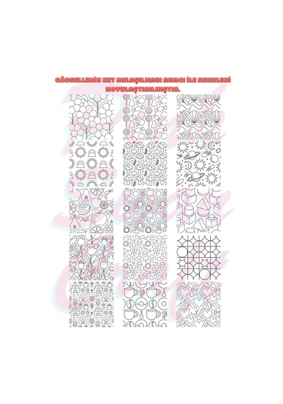 Easy Shape Patterns Trace Sketch Color Boyama Kitabı 20x20 Cm 30 Görsel