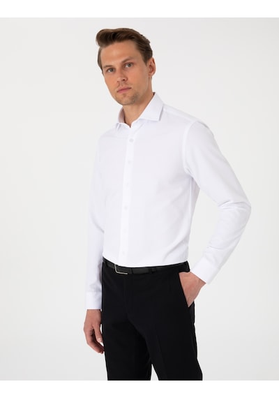 Pierre Cardin Erkek Beyaz Gömlek Desenli 50307108-vr013 Beyaz