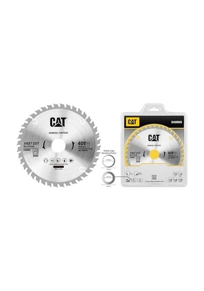 Da08002 184x30mm Ahşap Kesme Elmas, Daire Testere Bıçağı 40 Diş