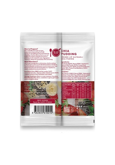 Thelifeco Chia Pudding 57 G - Bitkisel Ve Pratik Öğün