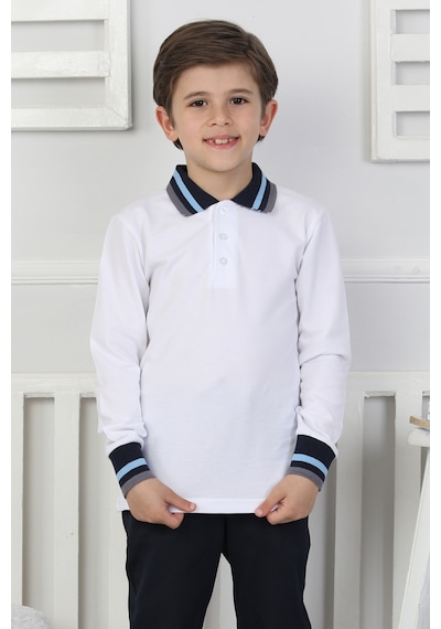 Crassi Erkek Çocuk Sweatshirt Okul BEYAZ