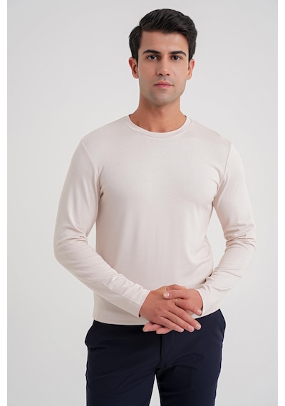 Efor Ts 870 T-shırt Slim A.bej Casual Bej