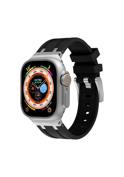 Kilifone -  Apple Uyumlu  Watch  Ultra 49mm - Kordon Silikon Kordon Krd-89
