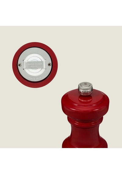 Cole & Mason H233069 Hoxton Parlak Kırmızı Tuz Değirmeni 104mm Çok Renkli