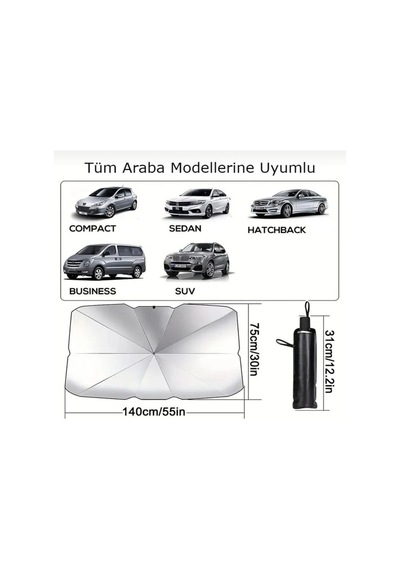 Tüm Marka Model Araçlar Şemsiye Güneşlik Şemsiye Ön Cam Gölgelik