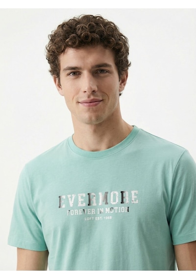 Regular Fit Erkek Tshirt K.kol Mint Yeşili