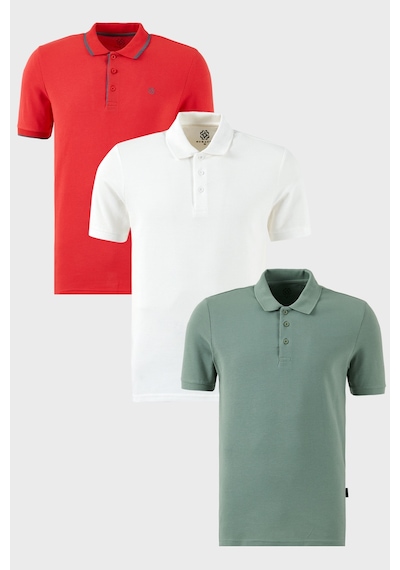 Buratti Erkek T Shirt 590211827s3 Kırmızı-beyaz-elma Yeşili Kırmızı - Beyaz
