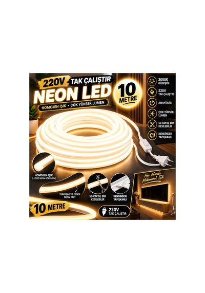 10 Metre 3000k-günışığı 220v Neon Led Şerit ,tak Çalıştır Set, Fişli Anahtarlı Esnek Şerit Led, ,turuncu Led,mutfak,tezgah Ledi,led Şerit Işık ,ambiyans Işık Havuzu, Kendinden Yapışkanlı,kehribar Led 10 Metre 3000k-günışığı 220v Neon Led Şerit ,tak Çalıştır Set, Fişli Anahtarlı Esnek Şerit Led, ,turuncu Led,mutfak,tezgah Ledi,led Şerit Işık ,ambiyans Işık Havuzu, Kendinden Yapışkanlı,kehribar Led