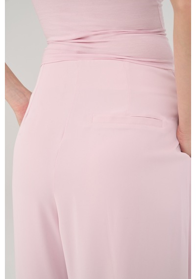 Mai Studios Loose Pile Detaylı Pembe Dökümlü Pantolon