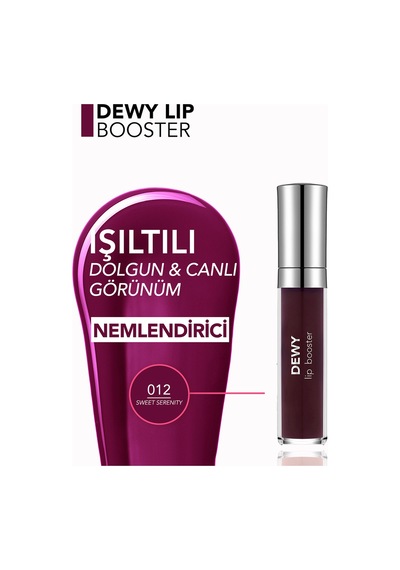 Dewy Lip Booster Dolgunlaştırıcı Etkili Yarı Transparan Dudak Parlatıcısı 8682536094047 012 Sweet Serenıty