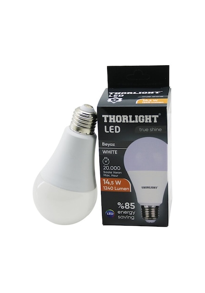 Thorlıght T-15b Led Ampul 14.5w 6500k 1240 Lumen 2835 Smd Led 20.000 Saat Ömür E27 Beyaz - 10'li Paket Diğer