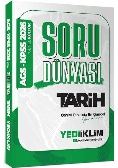 Yediiklim Yayınları 2026 Kpss Ags Genel Kültür Tarih Soru Dünyası