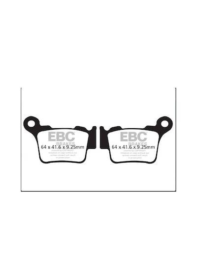 EBC FREN BALATASI CARBON FA368TT KTM EXC 250 300 350 400 450 500
