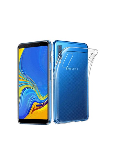 Samsung Uyumlu Galaxy A7 2018 Kılıf Zore Süper Silikon Kapak Renksiz