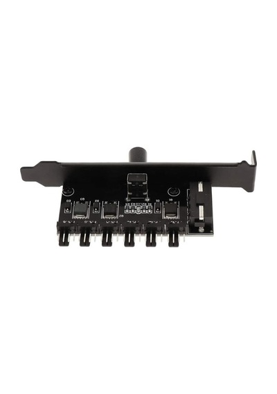 6 Port Fan Çoğaltıcı Hız Kontrol Kartı Molex Güç Giriş Soketi