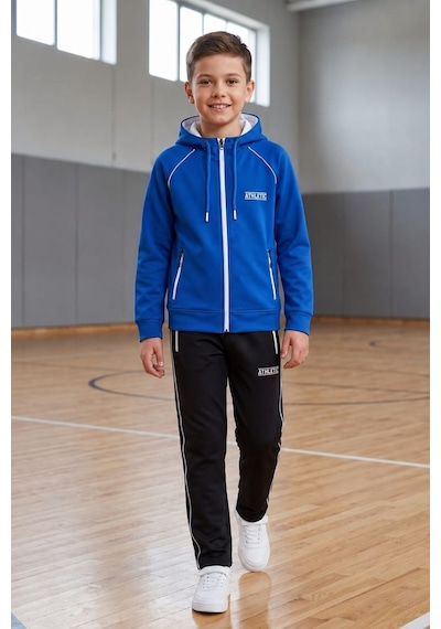 Pina Kids Erkek Çocuk Atheletic Reglan Kol Kapüşonlu Düz Paça Dalgıç Kumaş Eşofman Takımı Esf7019 Mavi Pina Kids Erkek Çocuk Atheletic Reglan Kol Kapüşonlu Düz Paça Dalgıç Kumaş Eşofman Takımı Esf7019 Mavi