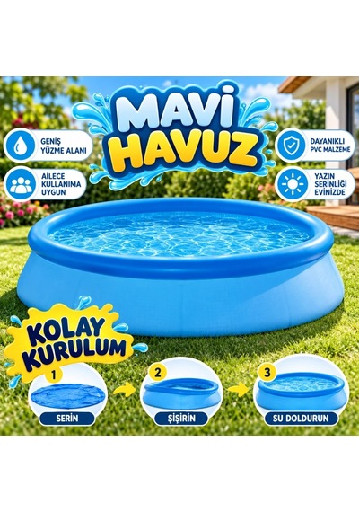 Ers Ih28120 Kolay Kurulum Mavı Havuz