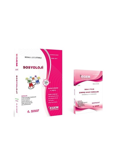 Egem Aöf Sosyoloji Bölüm Ve Cıkmiş 4. Sınıf Bahar Konu Soru Seti