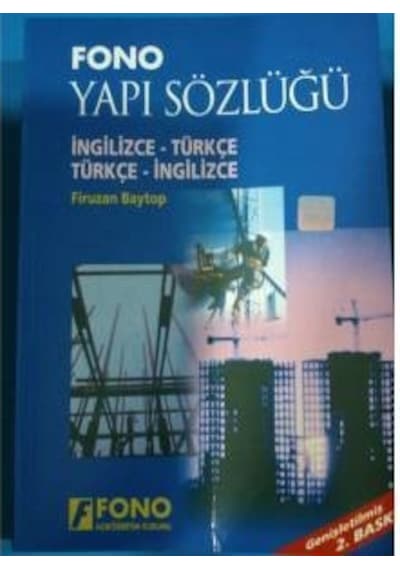 Yapı Sözlüğü İngilizce-Türk -Türkçe-İng