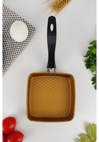 Digithome Alüminyum Döküm Mini Kare Tava Sarı - Mnb05531