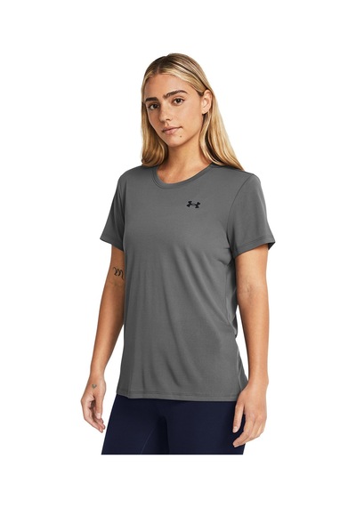 Under Armour Tech Solid Kadın Gri Yuvarlak Yaka Tişört Gri