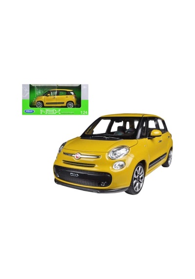 Welly Koleksiyon 1 / 24 Ölçek Fiat 500l Sarı Model Metal Araba