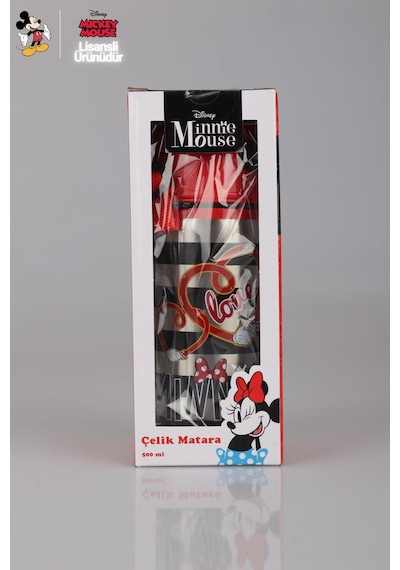 Dekomus İle Lisanslı Mınnıe Mouse Çelik Matara 500 Ml Diğer