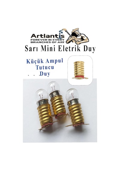 Seri Ve Paralel Basit Elektrik Devresi 1 Paket Deney Seti Sarı Mini Duy 2 Adet Mini Ampul 2 Adet Anahtar İş Eğitimi Seti