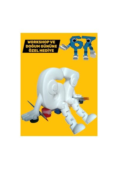 3d Six Seven 67 Roblox Figür Boyama Seti - Kendin Boya Hobi Ve Etkinlik Seti - Akrilik Boya + 2 Fırça