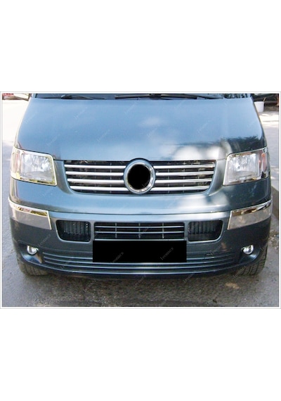 Vw T5 Transporter Krom Tampon Kaşı 2 Parça 2003-2010 Paslanmaz...