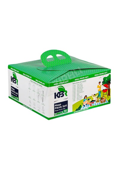 Kbr Mega Piknik Seti 12 Çeşit 62 Parça X 5 Set Çok Renkli