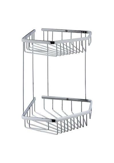 VitrA Base 300 Paslanmaz Çelik İkili Süngerlik Krom A44158 Krom